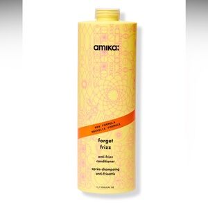 amika forget frizz anti frizz CONDITIONER 33.8oz Jumbo Size-NEW